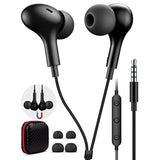 Wired Earbuds With Microphone, 3.5Mm Jack Earphone Magnetic In-Ear Headphone S