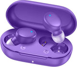 S8 Mini Wireless Earbuds Bluetooth 5.3 In Ear Light-Weight Headphones,60Hrs Playtime Ear Buds With Charging Case,Bluetooth Headsets,Premium Sound With Deep Bass For Sport-Purple