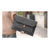 Felt Laptop Sleeve Bag Cover Pouch Case For Microsoft Surface Pro 9 8 X 13'', Surface Pro 7 7+ 6 12.3'', Google Pixel Slate 12.3'', Ipad Pro 12.9, Samsung Chromebook Plus V2 12.2, 12'' Ubook X (Gray)