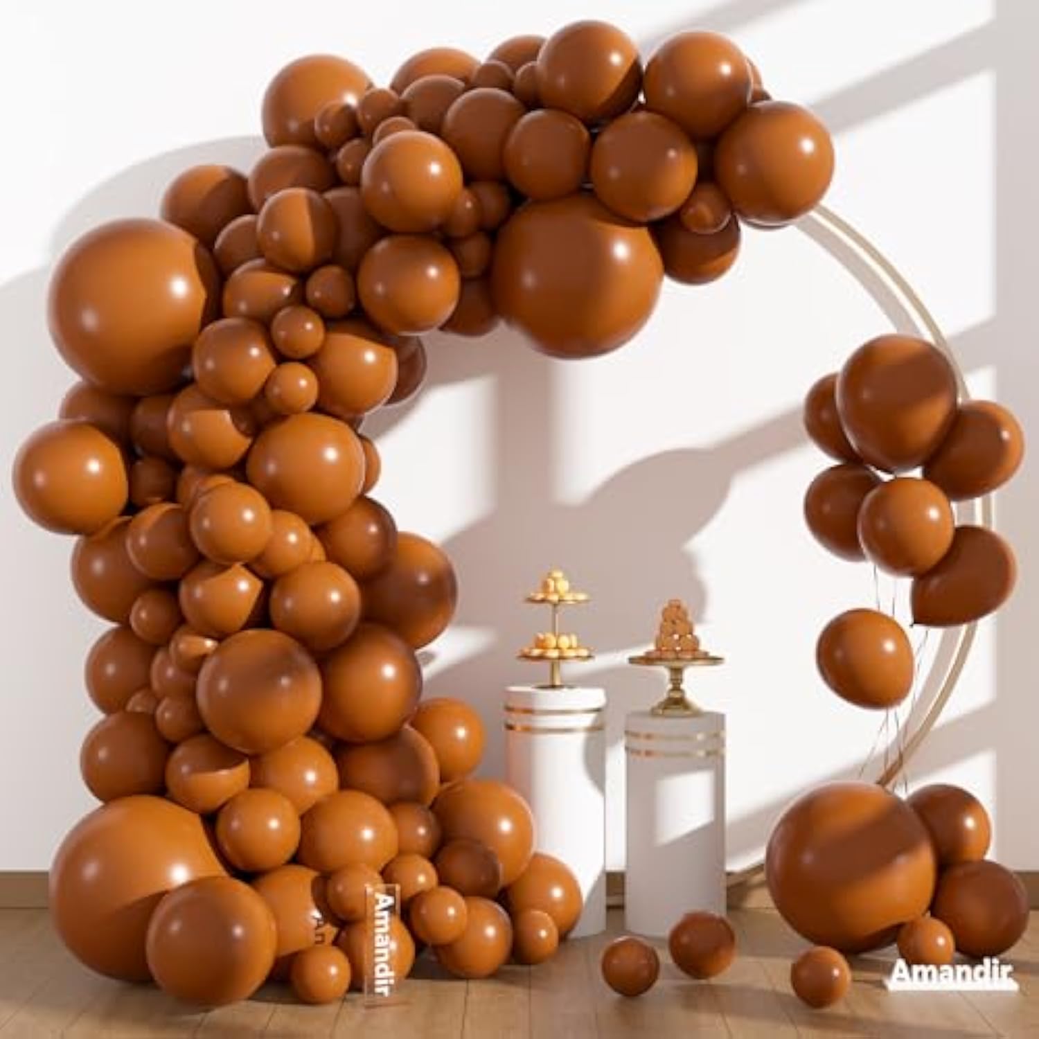 Fall Balloon Arch Kit 153pcs Burnt Orange Terracotta Balloons for Halloween Thanksgiving Party
