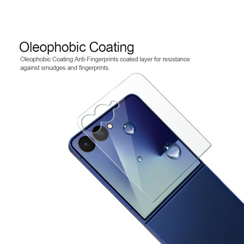 (2 Pack) Designed for  Galaxy Z Flip 7 Screen Protector (2 Tempered Glass Front Screen and 2 TPU Main Screen) Anti Scratch, Bubble Free