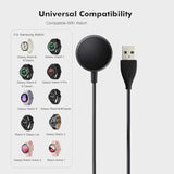 6Ft Long Samsung Watch Charger Cord Compatible For Samsung Galaxy Watch 8/8 Classic, 7/6/Ultra,6/4 Classic,5/5 Pro/4/3/Active 2/1, Magnetic Fast Charger Cable, Magnetic Wireless Watc H Charging Cable