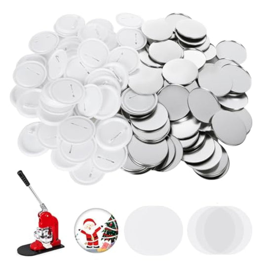 100 Sets 58Mm/2.25 Inch Button Parts For Badge & Button Making Machine