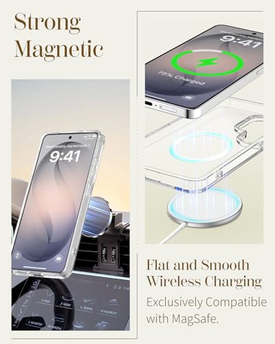 for  Galaxy S26 Ultra Case with Stand - Cute Soft TPU Clear Phone Cover for Women Girls Compatible with Magsafe Girly Unique Design with