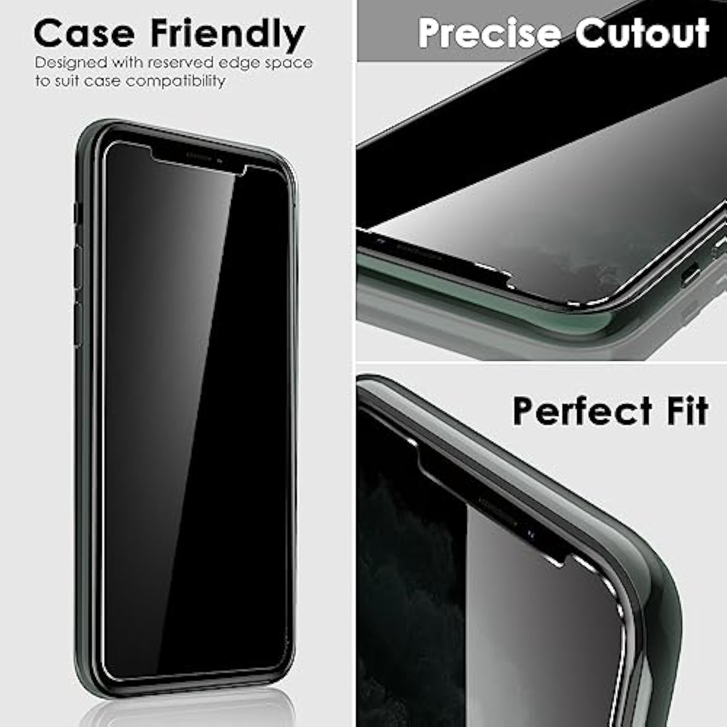 2-Pack iPhone 11 Pro Max/Xs Max Privacy Tempered Glass Screen Protector