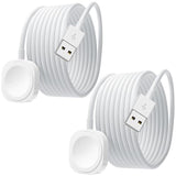For Apple Watch Charger Usb Magnetic Iwatch Charger Fast Charging Portable Compatible With Iwatch Ultra2/Ultra/Series 9/8/7/6/Se/Se2/5/4/3/2/1-3.3Ft/1M, White