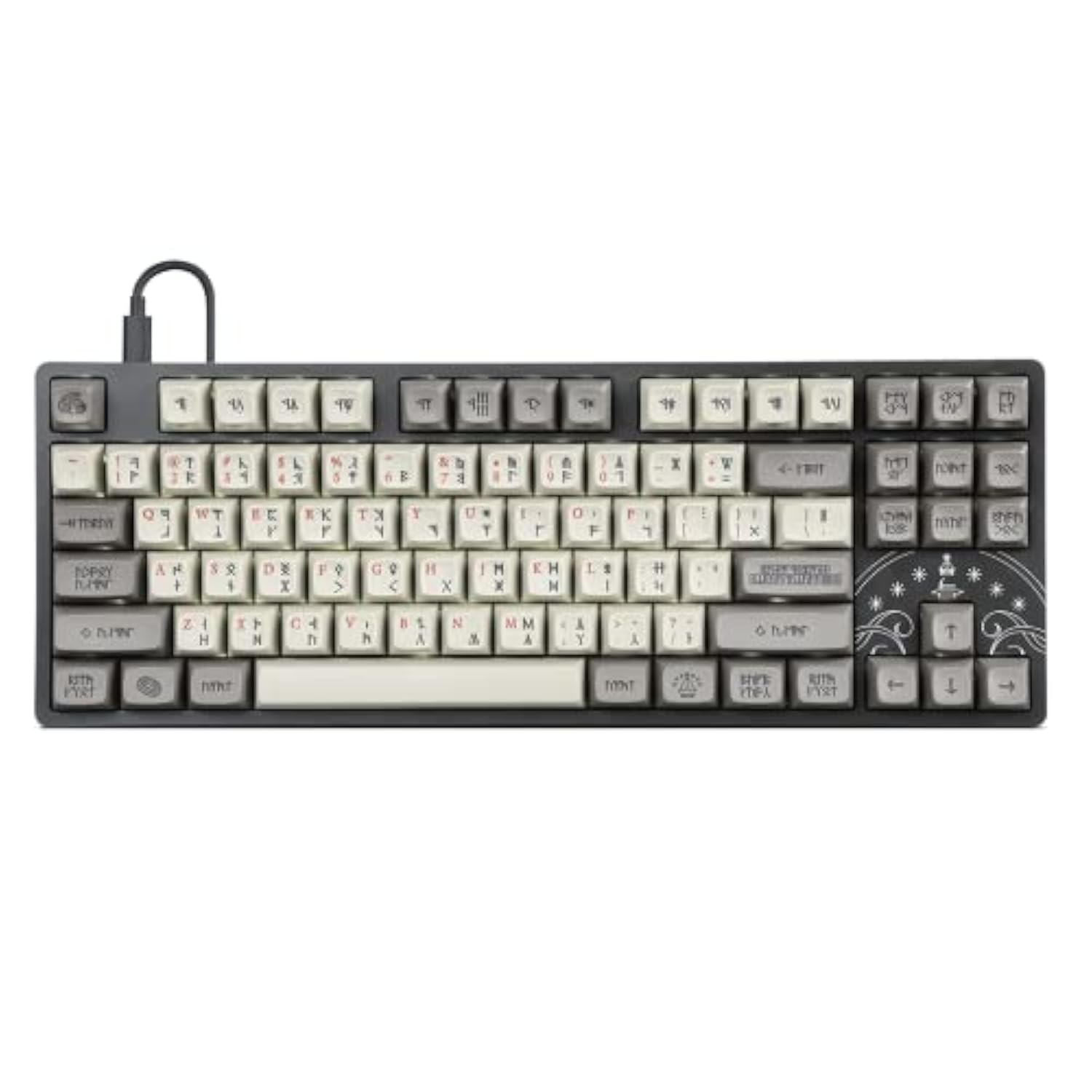 DROP + The Lord of The Rings Dwarvish Mechanical Keyboard, Holy Panda X Switch