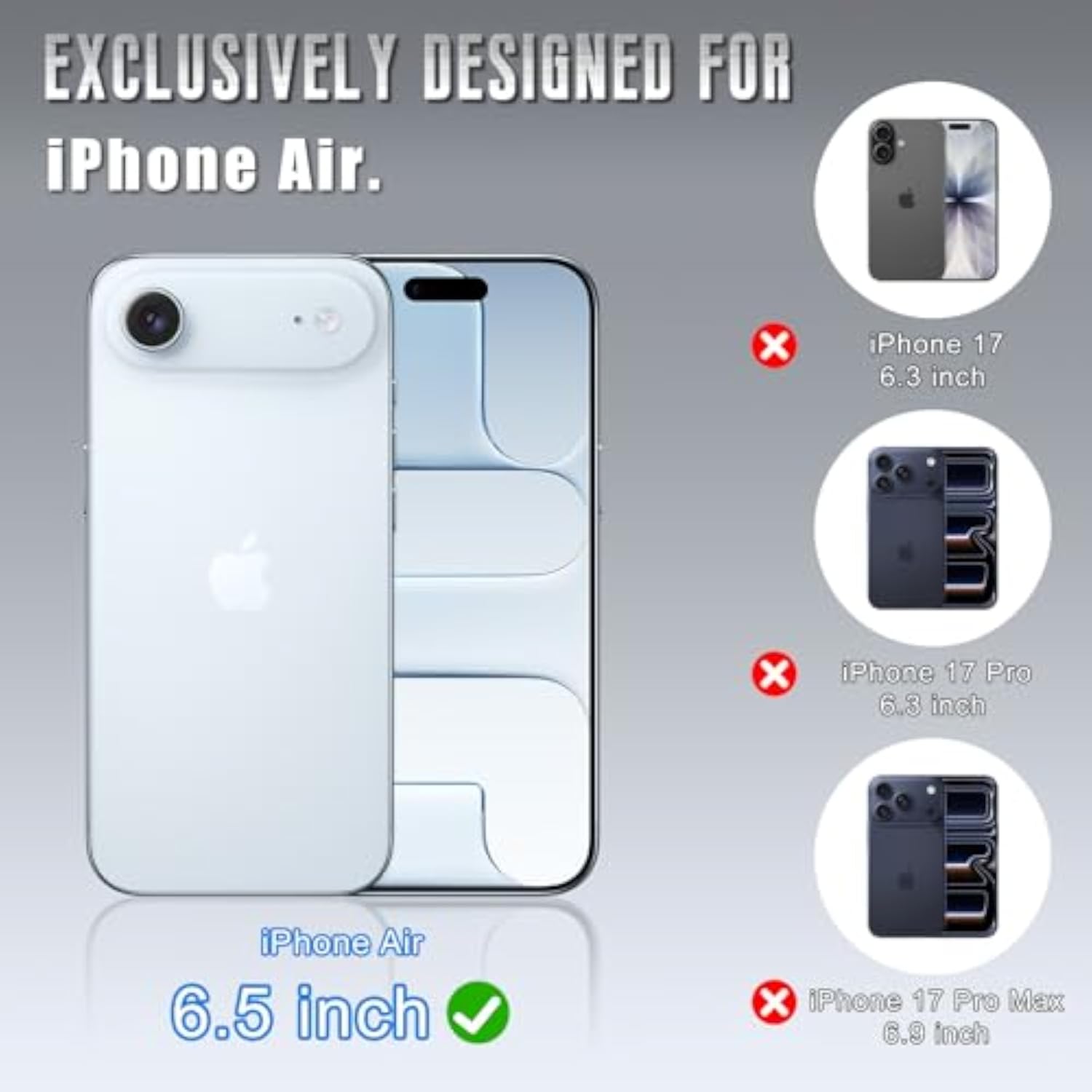 Golden Wallet Case for iPhone Air 6.5"