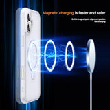 Compatible With Iphone 16 Plus Case With Invisible Magnetic O-Ring Stand Military-Grade Phone Case For Iphone 16 Plus 6.7" [Compatible With Mag-Safe][Great Grip Feeling],Translucent