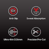 Supergrip Griptape Set For Logitech G Pro X Superlight, Superlight 2 Sweat Absorbing High Performance Anti Slip 3M Adhesive No Residue Mouse Grip Tape Ultra-Thin 0.5Mm (0.02In)