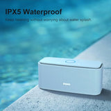 DOSS SoundBox Touch Wireless Bluetooth Speaker with 12W HD Sound and Bass, IPX5 Water-Resistant, 20H Playtime, Handsfree, Portable for Office, Home, Outdoor, Travel- Light Blue