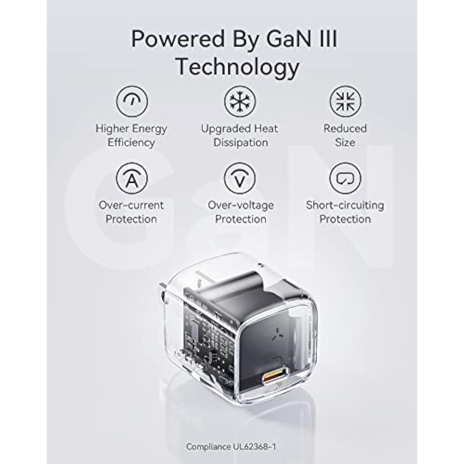 30W Usb C Charger (Gan Iii Tech), Usb-C Power Adapter, Mini Type C Wall Charger, Pd3.0 Pps Fast Charger For Iphone 14 13 12 11 Mini Pro Max Plus, Samsung, Macbook Air, Ipad Pro, Pixel (Black)