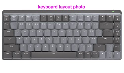 Dust-Proof Silicone Keyboard Skin Cover Compatible For Logitech Mx Mechanical Mini Wireless Illuminated Keyboard 84 Key (Not For Full Size Or Logitech Mx Keys Mini Wireless Illuminated Keyboard)