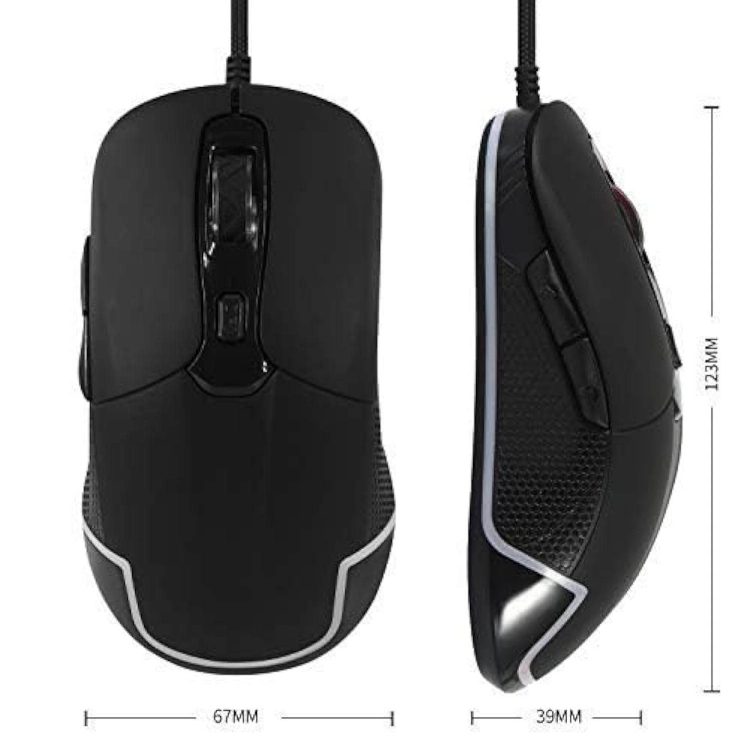 Usb Optical Heated Computer Mouse Advanced Heated Buttons (Black)