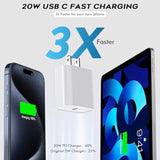 10Ft Iphone 16E Charger Fast Charging,2Pack 20W Usb C Apple 16E 15 Pro Charger Block & 10Foot Long Usbc Woven Cable Cord For Iphone 16/16E/16 Pro Max/16 Pro/16 Plus/15/15 Pro Max/15 Plus/Ipad Pro 12.9