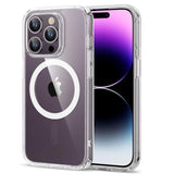 Esr For Iphone 14 Pro Case, Compatible With Magsafe, Shockproof -Grade Protection, Yellowing Resistant, Magnetic Phone Case For Iphone 14 Pro, Classic Hybrid Case (Halolock), Clear