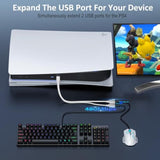 Dual Usb Port Cable, Usb Male To 2 Dual Usb Female,Usb Y Splitter Hub Power Co