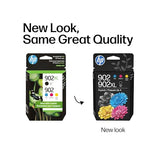 902 Black, Cyan, Magenta, Yellow Ink Cartridge (Black Xl + Cmy)