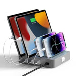 Usb Charging Station - Charging Dock - 4-Port - Fast Charging Station For Multiple Devices - Docking Station - Smart Charging Station Dock - Multi Charging Station For Cell Phones And Tablets