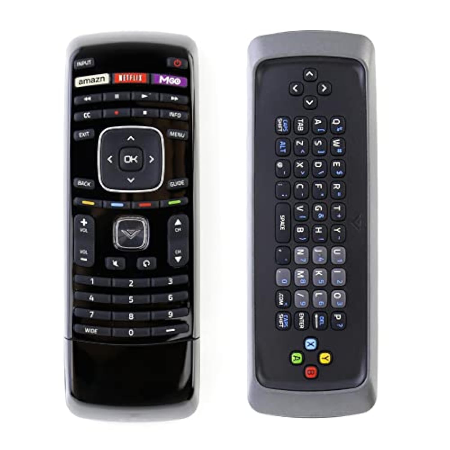XRT302 QWERTY Keyboard Replacement Remote for Vizio TV E601–M650 Series