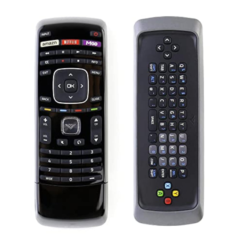 Xrt302 Qwerty Keyboard Replace Remote Control Fit For Vizio Tv E601I-A3 E701I-A3 E650I-A2 D650I-B2 M420Sv M470Sv M550Sv M320Sr M370Sr M420Sr E3D320Vx E552Vl E472Vl M470Vse M650Vse M550Vse M420Kd