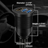 Dual Usb 3.0 & Hdmi Male To Female Car Usb Flush Mount Extension Cable Usb 3.0