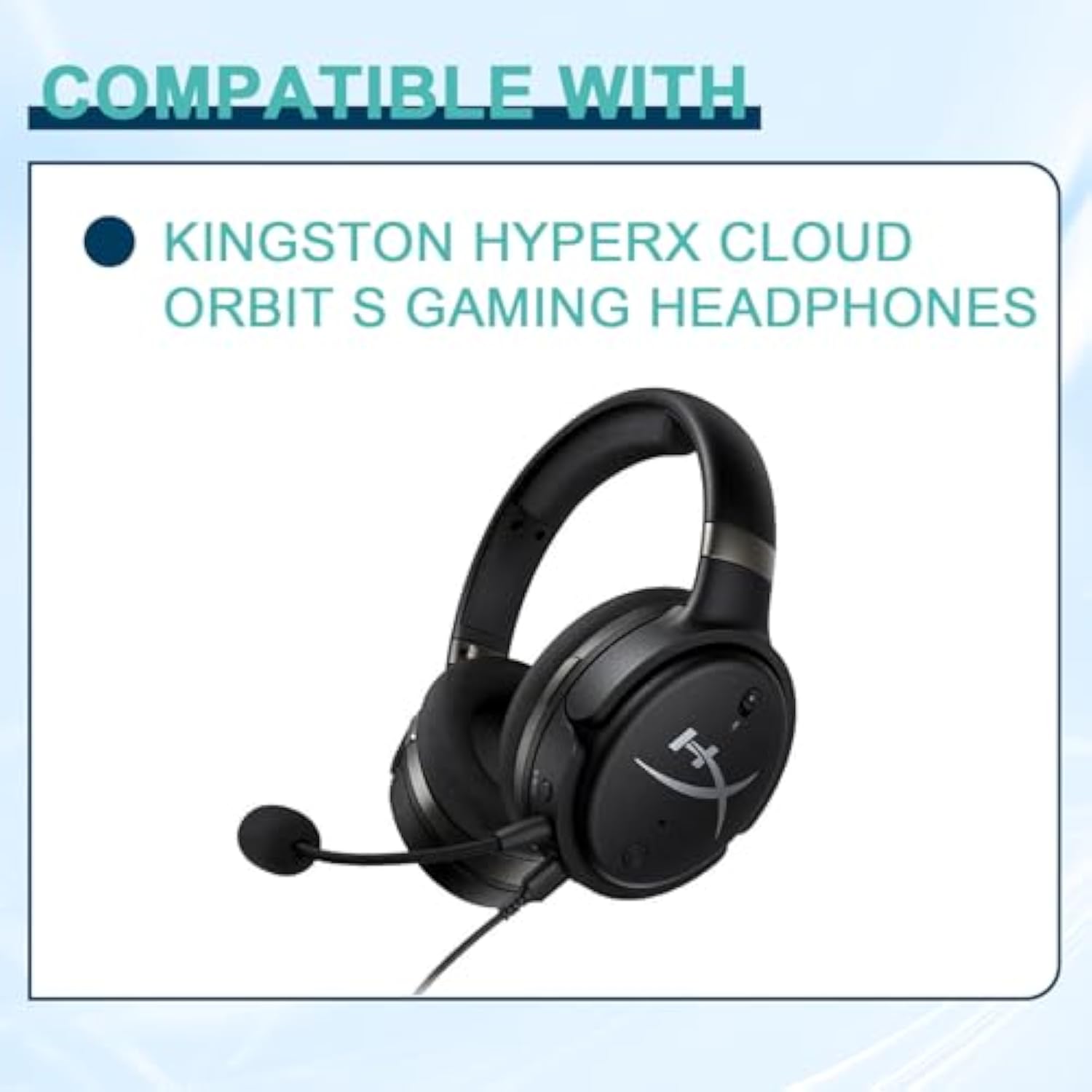 Replacement Earpads Cushions For Hyperx Cloud Orbit S Headphones, Ear Cushions Headset Earpads Ear Cups Cover Repair Parts-Pink