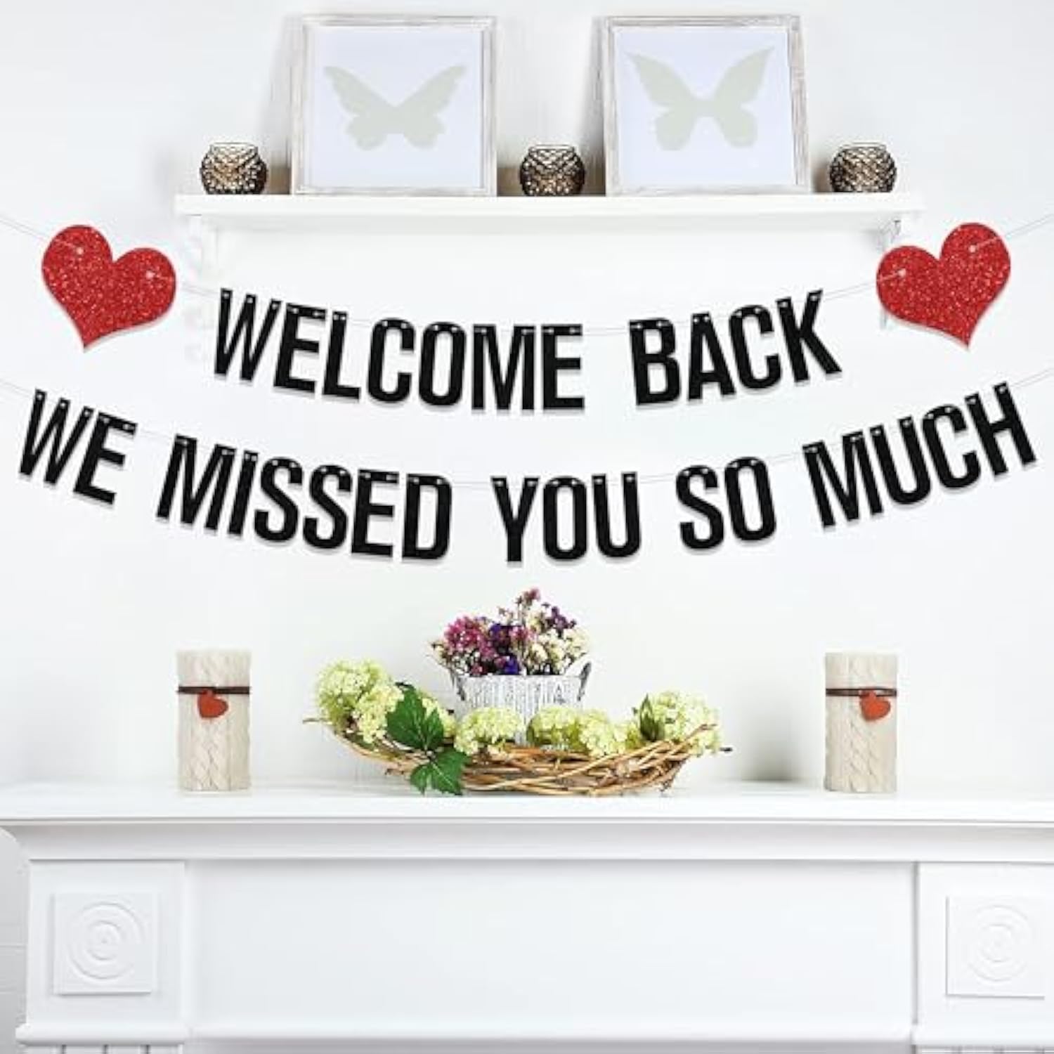 Welcome Back We Missed You So Much Banner Family Party Decoration