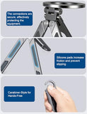 Magnetic iPad Tripod Stand Universal Phone Holder for iPad Pro/Air/Mini & iPhone 17-12 Series - Aluminium Maglock Smartphone Mini Tripod