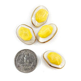 Metal Base Fried Egg Shape Sewing Shank Buttons 20 Pcs - 23Mm, 7/8"