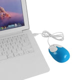 Cute Wired Mouse, Small Rabbit Shape Usb Wired Mouse 1600 Dpi Optical Mice Computer Mouse, Portable Corded Mice For Travel, Office, Home, Laptop, Computer (Blue)