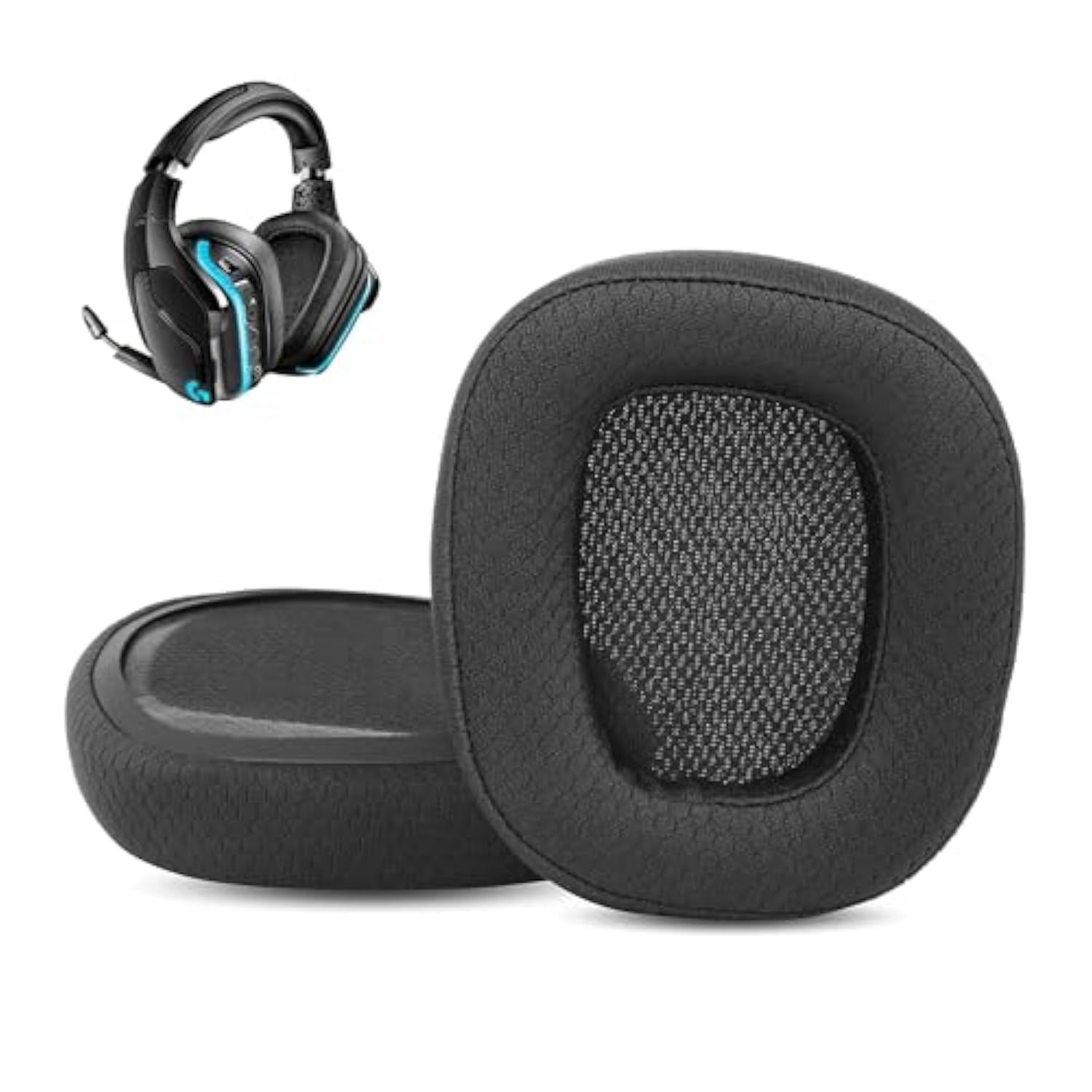 Replacement Earpads Cushion Compatible With Logitech G933 G935 G635 G633 Headsets Ear Pads With Breathable Fabric/High Density Foam