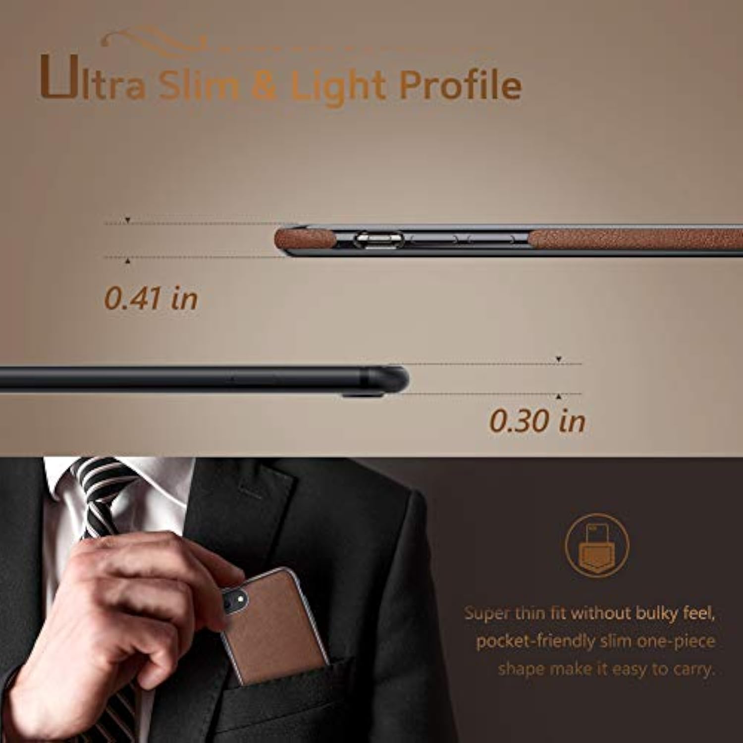 For Iphone Se 3 Case, For Iphone 8 Case, For Iphone 7 Leather Case Slim Premium Pu Soft Back Cover Protective Cases Compatible With Iphone 7/8/Se 2022 [3Nd Generation] - Brown