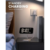 Phone Stand For 15W Magsafe Charger - [Charger Not Included] 360 Rotation Adjustable Aluminum Charging Holder Dock For Desk, Compatible With Iphone 16 15 14 13 12 Pro, Pro Max, Plus