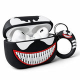 Kawaii 3D Cartoon AirPods Pro 3 Case Kit, 2025 Model, Soft Silicone Protective Cover for Apple AirPods Pro 3rd Generation with Keychain for Women, Girls, Boys, Venom Design