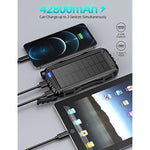 Power-Bank-Solar-Charger - 42800mAh Portable Charger,Solar Power Bank,External Battery Pack