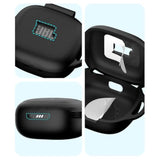 [3 In 1] For Jbl Live Pro 2 Case Cover With Cleaner Kit, Logo Visible Design Scratch Resistant Shockproof Silicone Protective Cover For Jbl Live Pro 2 Earbuds With Carabiner-Black