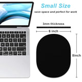 Small Mouse Pad 6 X 8 Inch, Takes Up Wrist And Mouse Space, Waterproof Compact Mini Mouse Mat For Laptop Computer Wireless Mouse Keyboard Home Office Travel,Black