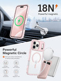 Magnetic for iPhone 17 Pro Max Case, Compatible with MagSafe, Clear Colorful Cute Phone Case for Women Girls, Shockproof TPU Cover with