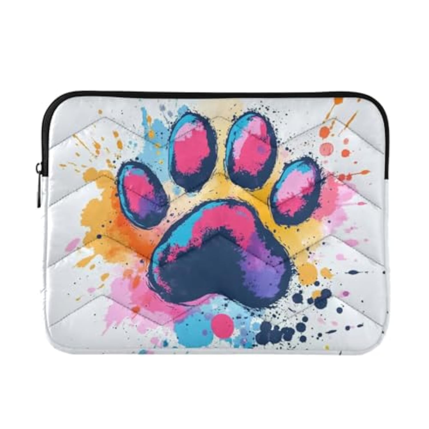 Abstract Dog Paw Print (2) Laptop Sleeve 15.6 Inch, Protective Laptop Case Briefcase Notebook Cover Carrying Computer Bag For Travel Work