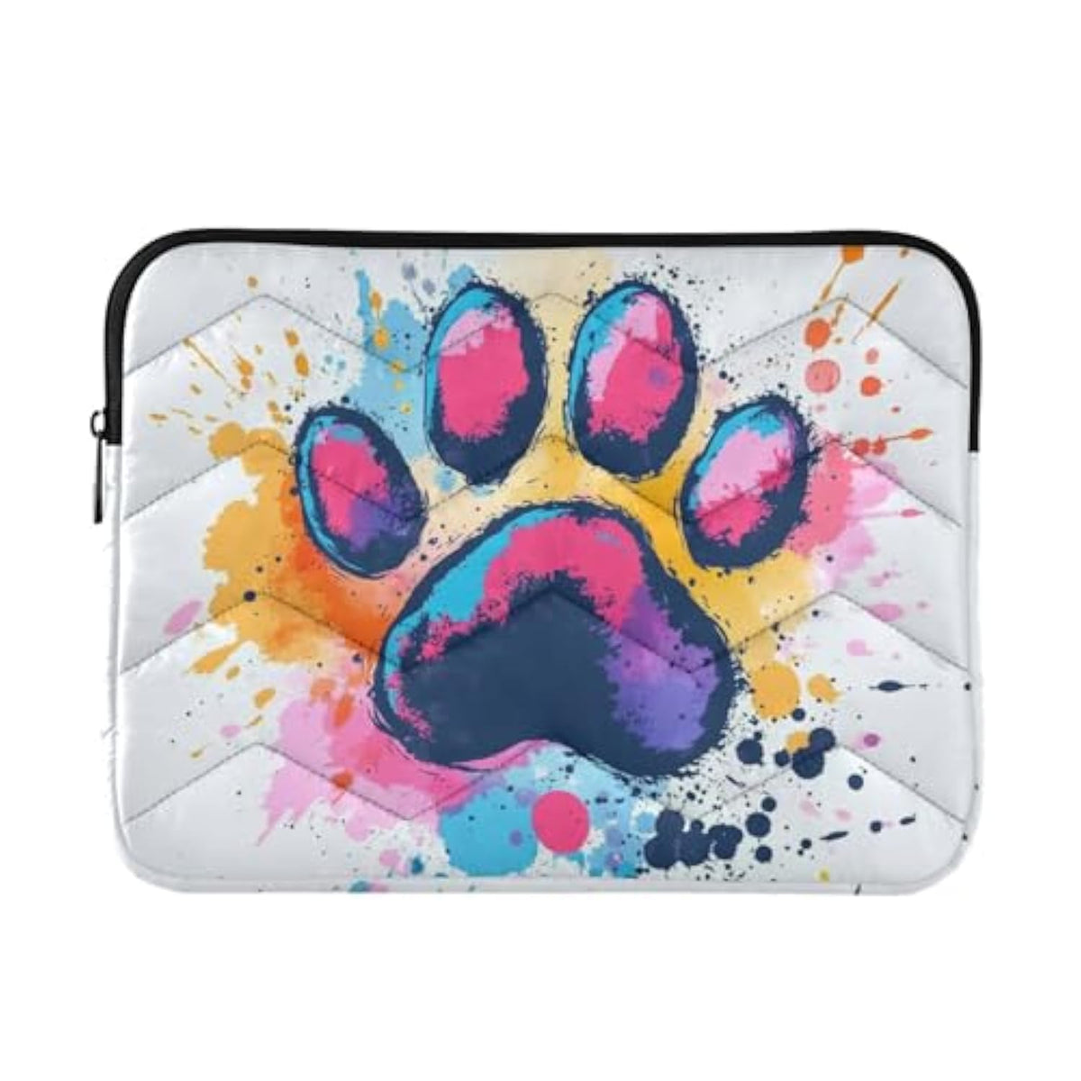 Abstract Dog Paw Print (2) Laptop Sleeve 15.6 Inch, Protective Laptop Case Briefcase Notebook Cover Carrying Computer Bag For Travel Work