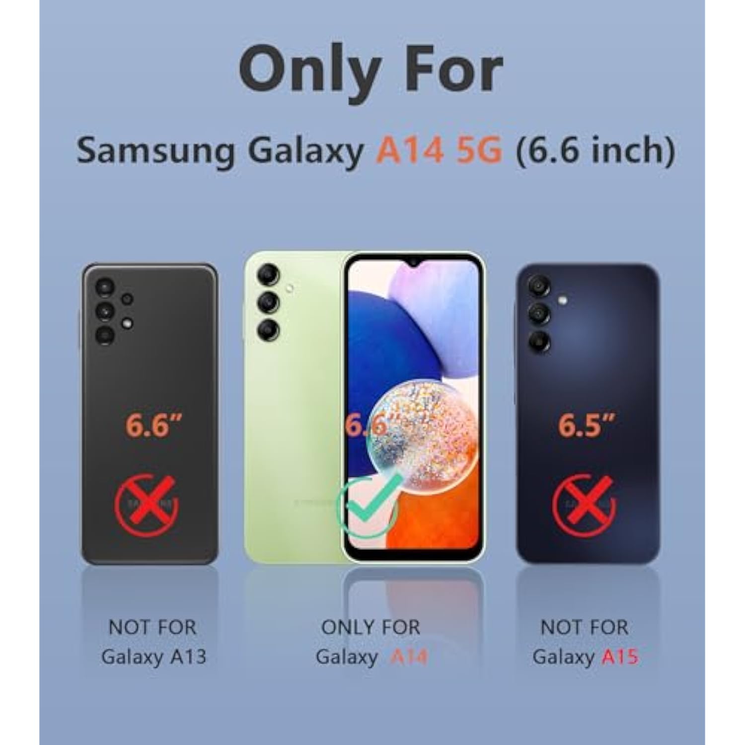 For Samsung Galaxy A14-5G Case: Dual-Layer Protective Textured Shockproof Rugged Tpu Cover With Kickstand | Military Grade Drop Protection | Heavy Duty Cell Phone Protector - Orange