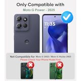 For Moto G Power 2025 Case With Camera Lens Cover, Hd Screen Protector, 10 Ft Military Grade Drop Protection, Magnetic Ring Holder Kickstand Phone Case For Motorola Moto G Power 2025, Red