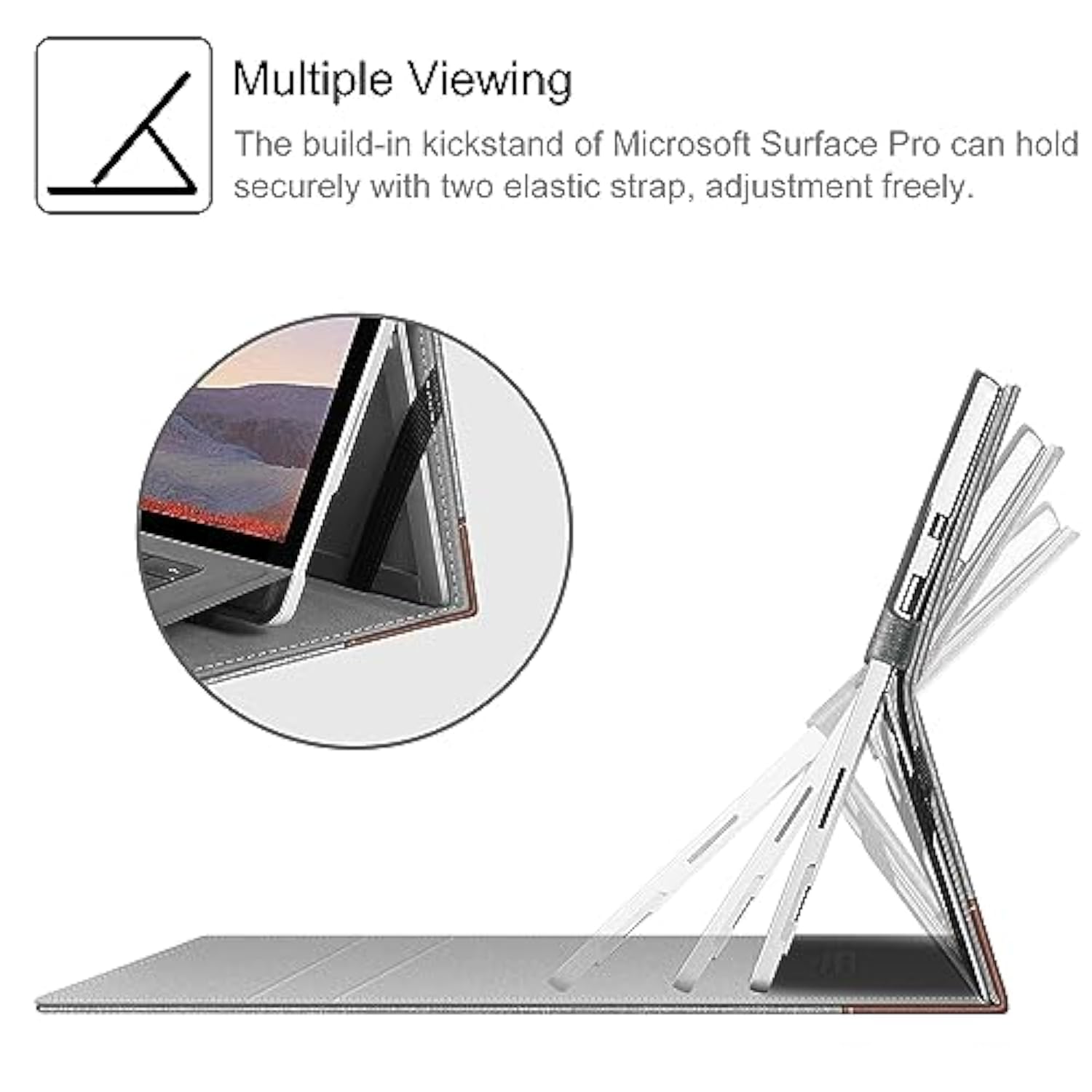 Fintie Case for 12.3 Inch Microsoft Surface Pro 7 Plus, Surface Pro 7, Surface