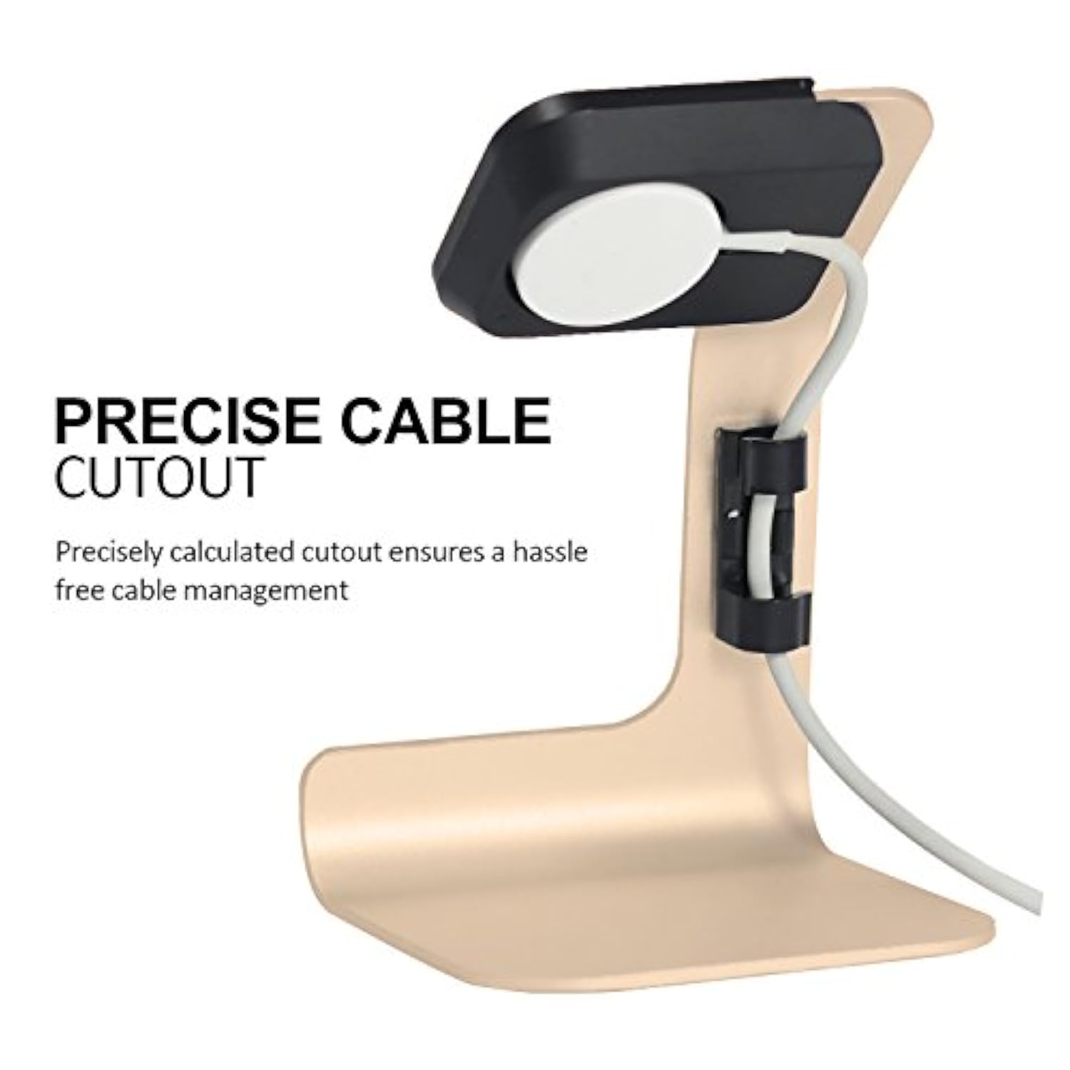 Charger Stand Holder Dock Compatible With Apple Watch Series Ultra2/Ultra/10/9/8/7/6/5/4/3/2/1 And Se (38Mm/40Mm/41Mm/42Mm/44Mm/45Mm/46Mm/49Mm) - Gold