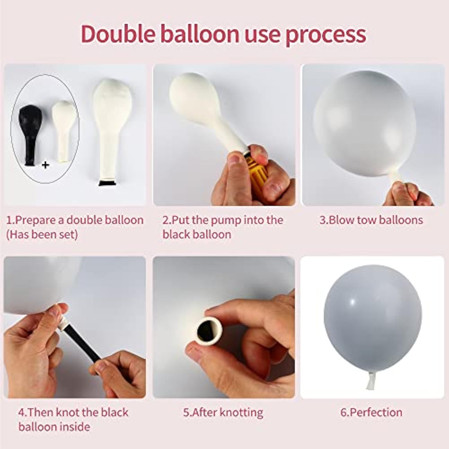 129Pcs Pink Rainbow Balloons Garland Arch Kit Double Stuffed Macaron P