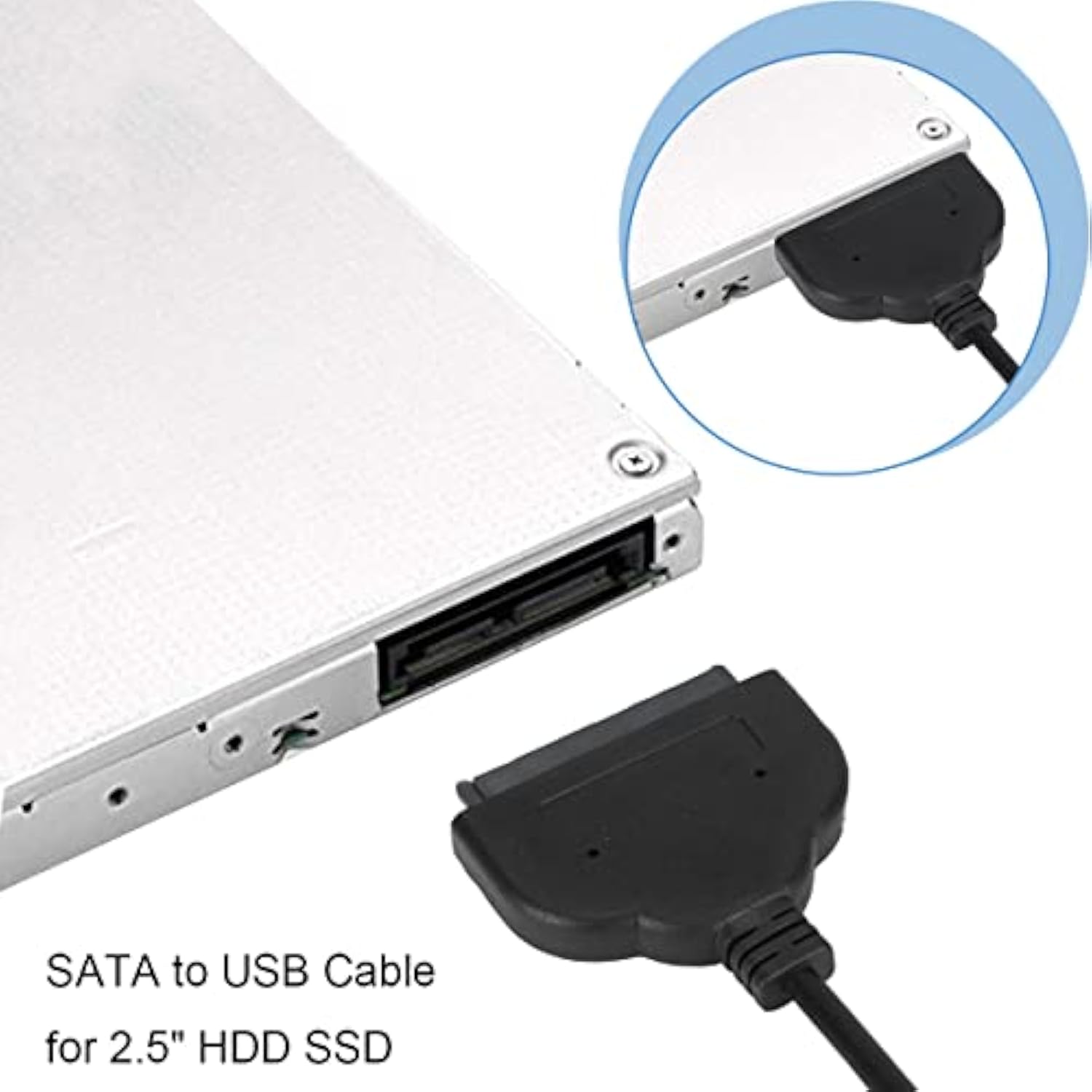 Sata To Usb Adapter Cable For 2.5" Hdd Ssd, Usb 3.0 To Sata Iii Hard Driver Co