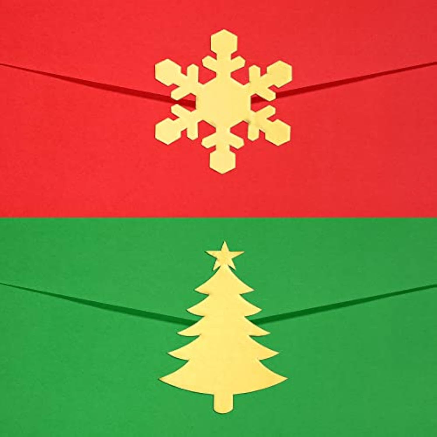 360 Pcs Christmas Envelope Seal Stickers 2 Inch Christmas Card Seals Gold Snowflake Stickers Tree Seals Holiday Xmas Envelope Decals For Mail Wedding Invitation Greeting Card Party Gift Bag