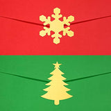 360 Pcs Christmas Envelope Seal Stickers 2 Inch Christmas Card Seals Gold Snowflake Stickers Tree Seals Holiday Xmas Envelope Decals For Mail Wedding Invitation Greeting Card Party Gift Bag
