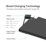 Thin Usb-C Portable Charger With Built In Cable, Slim Power Bank Credit Card Size Battery Pack Charger Portable For Pocket Wallet Compatible With Iphone 15 16 Series, Samsung And Android Phones